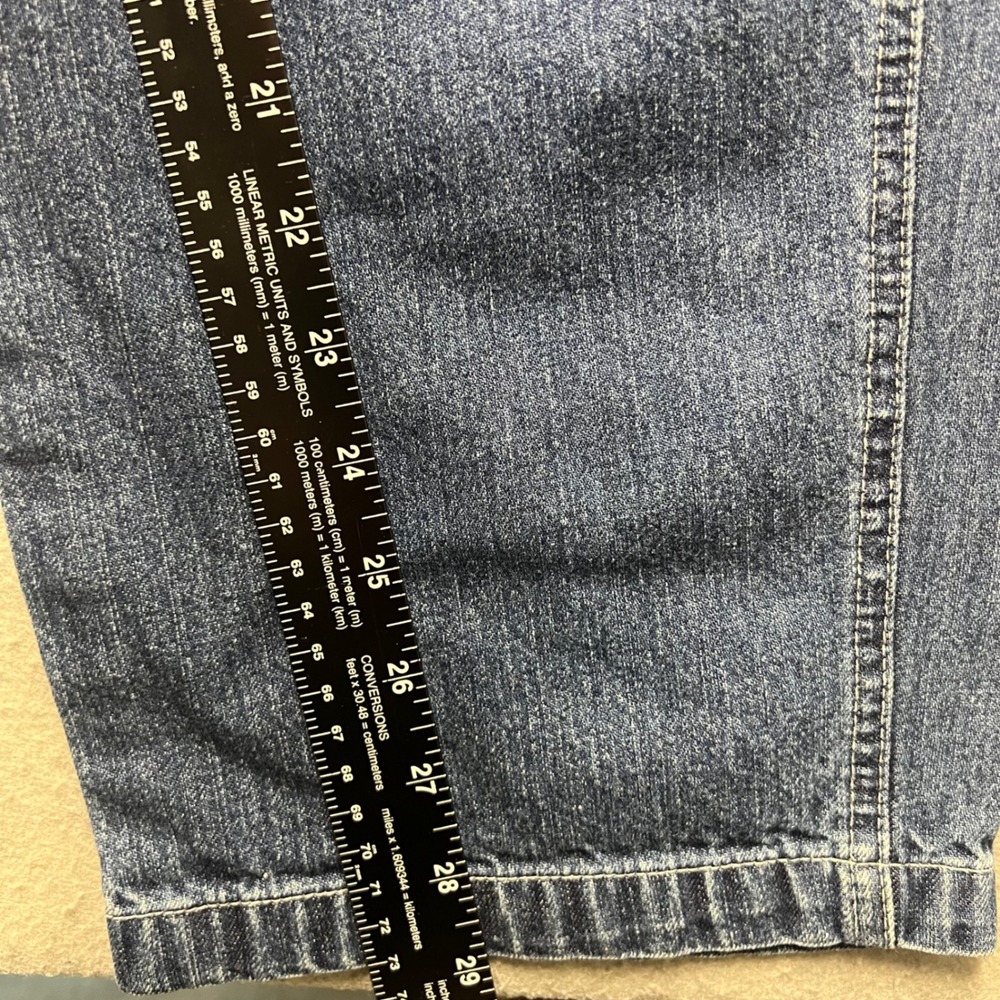 B.U.M. Equipment Denim Overalls Blue Carpenter Straight Leg Size Small 1394 - Picture 2 of 9